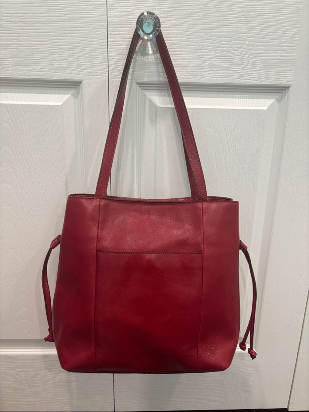 Like New Patricia Nash Red Leather Tote Bag - Everton Women's Shoulder Bag